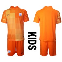 Camisa de time de futebol Inglaterra Goleiro Replicas 2º Equipamento Infantil Mundo 2022 Manga Curta (+ Calças curtas)